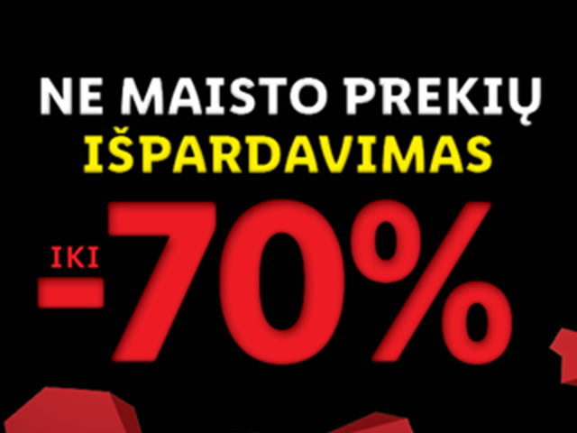 Ne maisto prekių išpardavimas